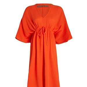 ENZA COSTA Cotton-Gauze Kaftan
